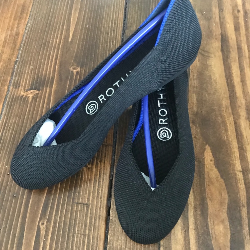 Black size 5.5 Rothy's flats, NWOT